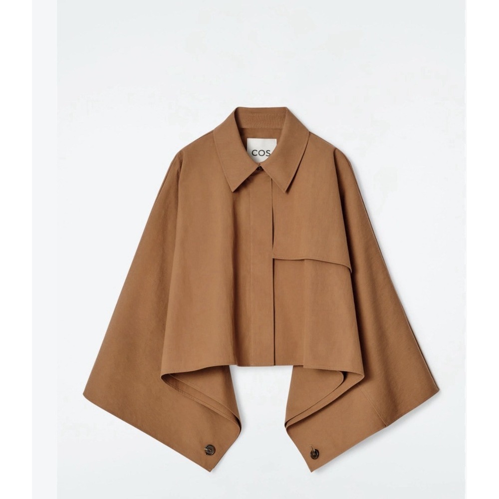 COS Brown Oversized Cropped Trench Coat Cape S Take A Look At My Other Items